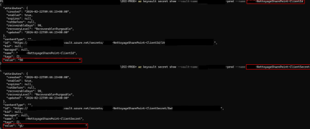 Exfiltration des secrets d’une App Registration dans un Vault