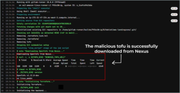 Malicious binary successfully downloaded from Nexus